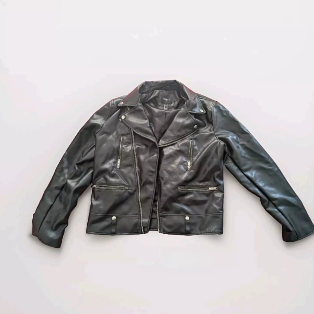 Forever 21 Faux Leather Jacket Men large